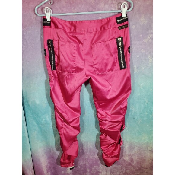 Tag Rag Hot Pink Y2K Vintage Punk Hip Hop Baggy Trousers Size 5 - Picture 2 of 12